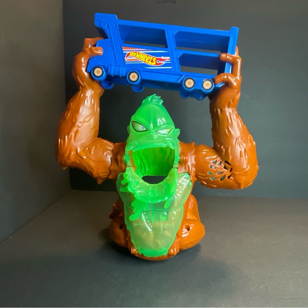 Hot Wheels Toxic Gorilla Bus Slam Action Figure Lights Sounds Gorilla WORKS - Picture 9 of 14